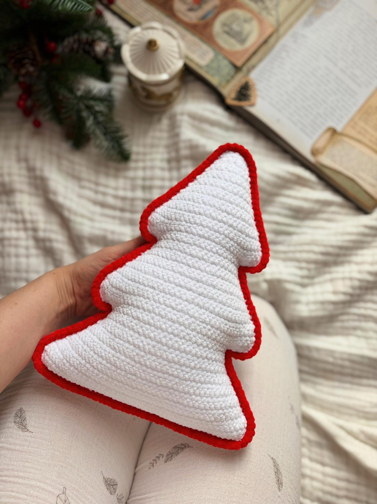 Festive Tree Pillow Crochet Pattern