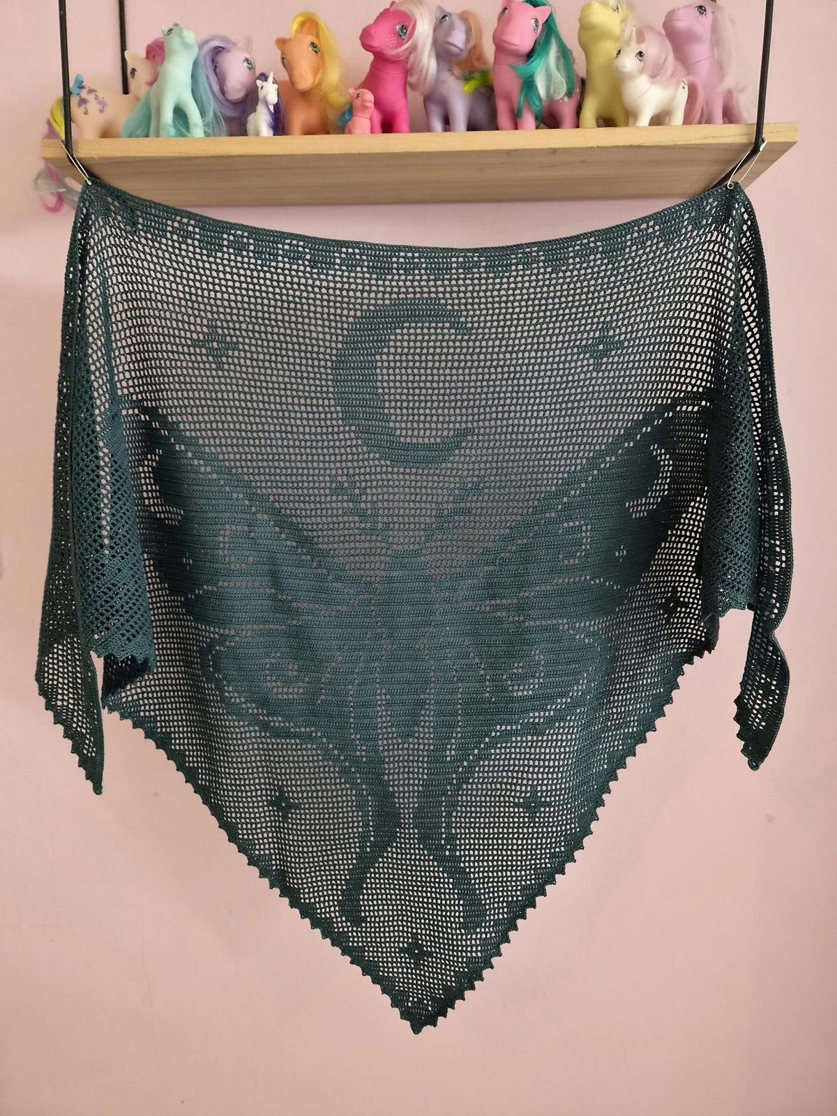 Midnight Butterfly Shawl Crochet Pattern