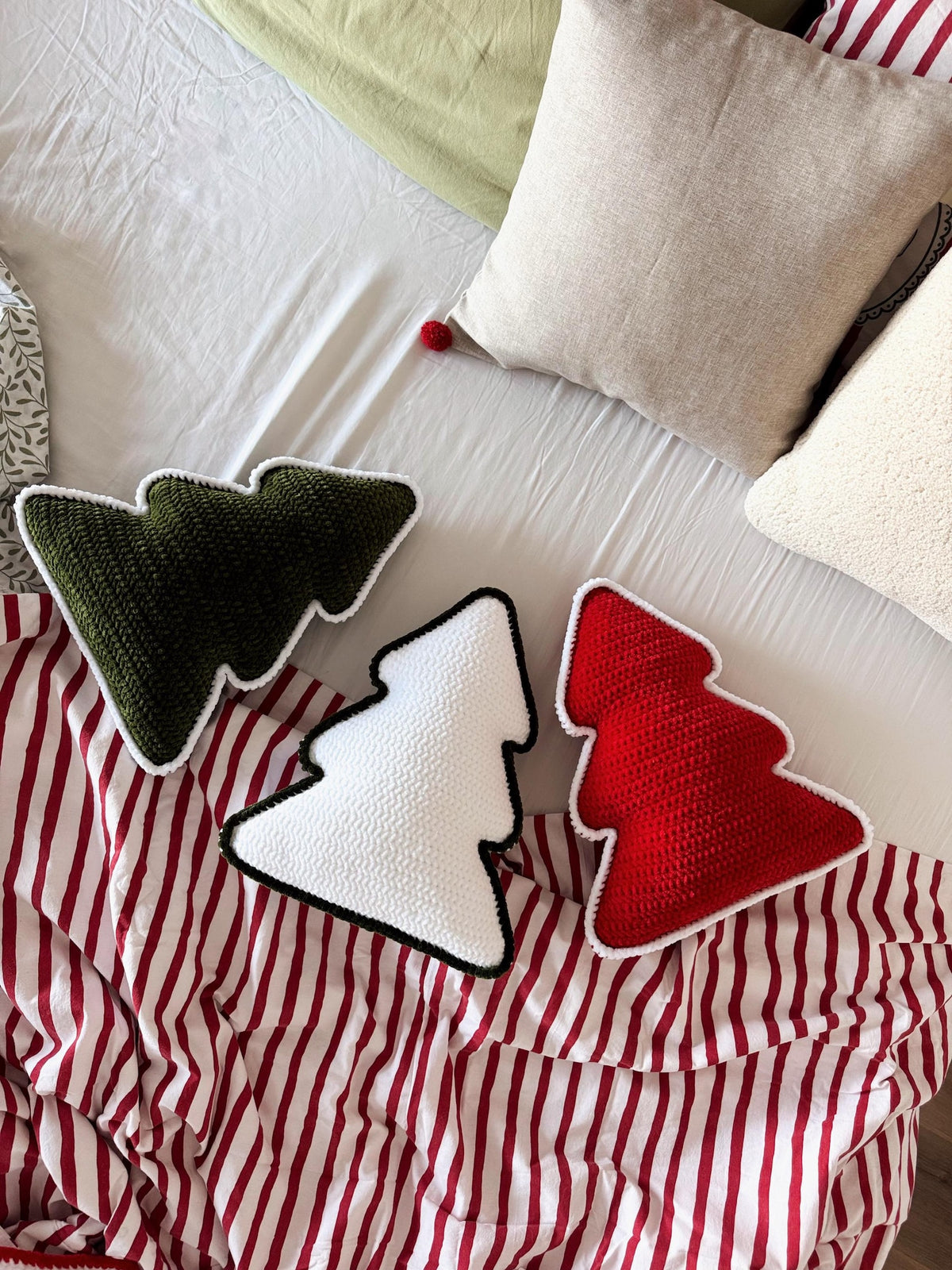 Festive Tree Pillow Crochet Pattern