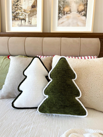 Festive Tree Pillow Crochet Pattern